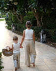 Leinenhose beige