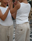 Leinenhose beige